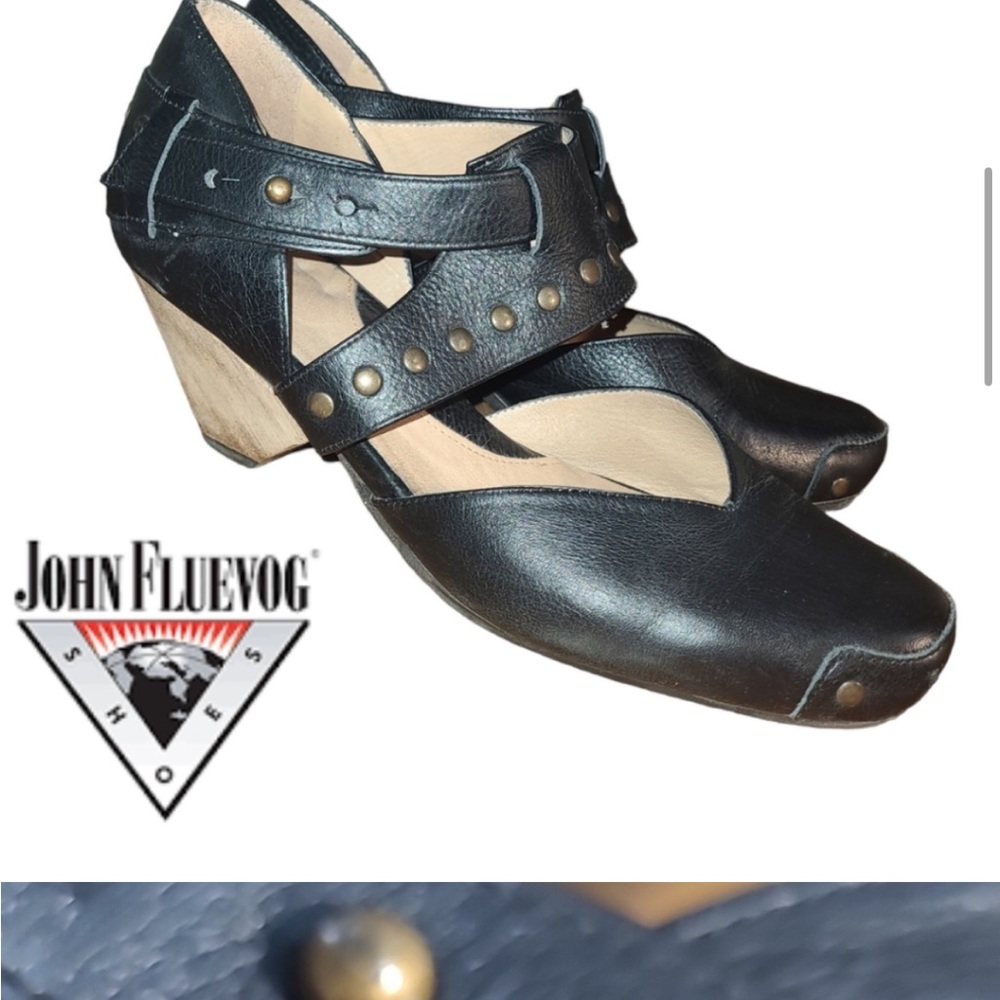 John Fluevog Swift Creek Mary Jane studded sandals women’s 9w